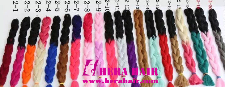 Hera Ombre Synthetic Jumbo Braids Color Number