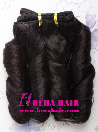 10" #1B Machined Indian Remy Hair Weave Extensions