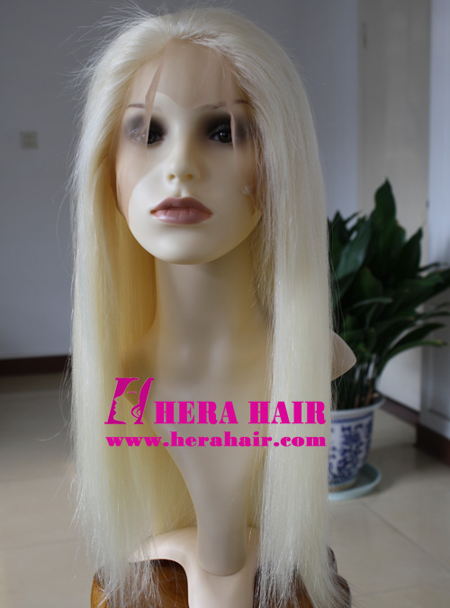 18 inches Straight 613 Blonde Full Lace Wigs