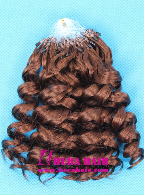 Wholesale Hera Curly Brazilian Virgin Micro Ring Hair Extensions