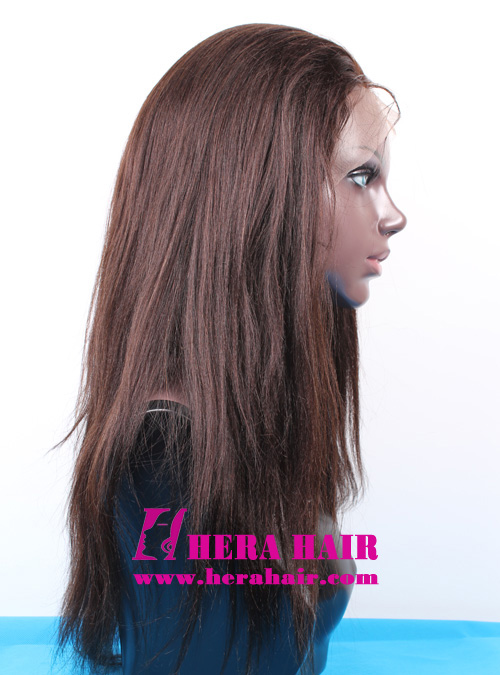 Hera Custom 16 inches Yaki Indian Remy Hair Full Lace Wigs