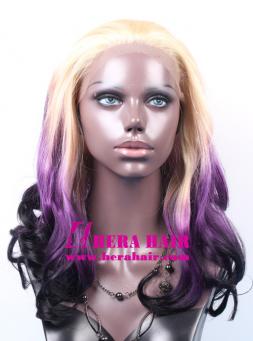 Hera 16 inches ombre color synthetic lace front wigs