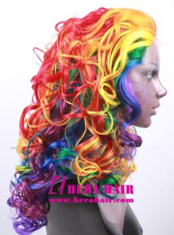 Rainbow Widow Synthetic Lace Front Wigs