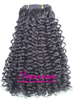 Kinky Curl Malaysian Virgin Remy Hair Weaves Extensions