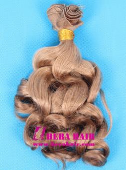 Curly Mongolian Virgin Remy Hand Tied Hair Weave