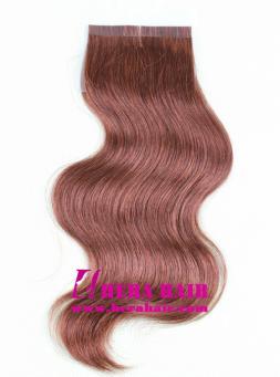 10 inches #3 Body Wave Brazilian virgin Tape In Hair Extensions