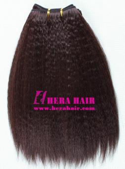 Kinky Yaki Chinese Remy Hair Weaves 10inches #2